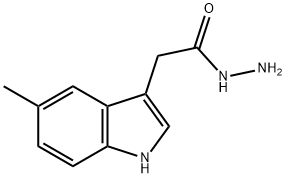 (5-METHYL-1H-INDOL-3-YL)-ACETIC ACID HYDRAZIDE Structure