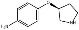 4-[(3S)-3-PYRROLIDINYLOXY]-벤젠아민 구조식 이미지