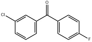 (3-CHLOROPHENYL)(4-FLUOROPHENYL)METHANONE Structure