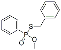 Phenylthiophosphonic acid O-methyl S-benzyl ester Structure