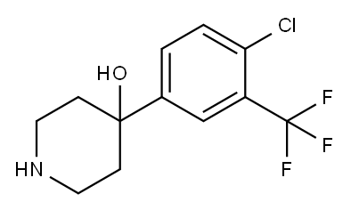 4-[4-Chloro-3-(trifluoromethyl)phenyl]-4-piperidinol Structure