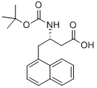 BOC-(S)-3-AMINO-4-(1-NAPHTHYL)-BUTYRIC ACID Structure