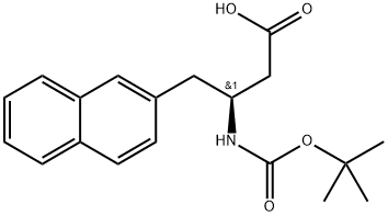 BOC-(S)-3-AMINO-4-(2-NAPHTHYL)-BUTYRIC ACID 구조식 이미지