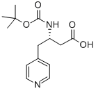 BOC-(S)-3-AMINO-4-(4-PYRIDYL)-BUTYRIC ACID 구조식 이미지