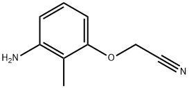 아세토니트릴,(3-아미노-2-메틸페녹시)-(9CI) 구조식 이미지