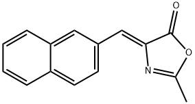 Z-2-METHYL-4-(NAPHTHALEN-2-YLMETHYLENE)OXAZOL-5(4H)-ONE 구조식 이미지