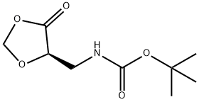 카르밤산,[[(4R)-5-옥소-1,3-디옥솔란-4-일]메틸]-,1,1-디메틸에틸에스테르 구조식 이미지