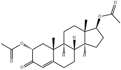 2β,17β-Diacetoxyandrost-4-en-3-one Structure