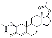 안드로스트-4-엔-2β,17β-디올-3-온디아세테이트 구조식 이미지