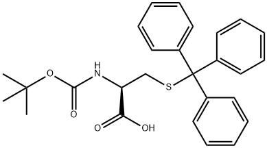 N-Boc-S-Trityl-L-cysteine 구조식 이미지