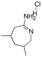 2H-Azepin-7-amine,3,4,5,6-tetrahydro-3,5-dimethyl-,monohydrochloride(9CI) 구조식 이미지