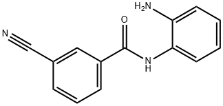 N-(2-아미노페닐)-3-시아노벤즈아미드 구조식 이미지