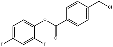 2,4-DIFLUOROPHENYL 4-(CHLOROMETHYL)BENZOATE Structure