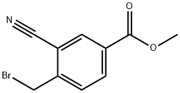 4-(Bromomethyl)-3-cyanoBenzoic  acid  methyl  ester Structure