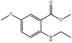 Benzoic acid, 2-(ethylamino)-5-methoxy-, methyl ester (9CI) Structure