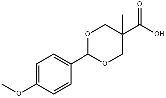 2-(4-METHOXYPHENYL)-5-METHYL-1,3-DIOXANE-5-CARBOXYLIC ACID 구조식 이미지