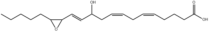 (5Z,8Z,12E)-11-hydroxy-13-(3-pentyloxiran-2-yl)trideca-5,8,12-trienoic acid 구조식 이미지