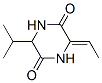 2,5-Piperazinedione,3-ethylidene-6-(1-methylethyl)-(9CI) 구조식 이미지