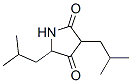 2,4-피롤리딘디온,3,5-비스(2-메틸프로필)-(9CI) 구조식 이미지