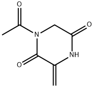 2,5-피페라진디온,1-아세틸-3-메틸렌-(9CI) 구조식 이미지