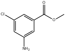 methyl 3-amino-5-chlorobenzoate 구조식 이미지