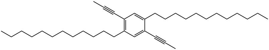 2 5-DIDODECYL-1 4-DI-1-PROPYNYLBENZENE 구조식 이미지