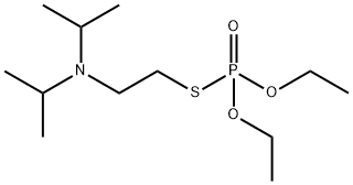 S-(2-(Diisopropylamino)ethyl) O,O-diethyl phosphorothioate 구조식 이미지