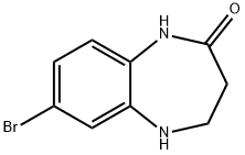 7-BROMO-1,3,4,5-TETRAHYDRO-2H-1,5-BENZODIAZEPIN-2-ONE 구조식 이미지