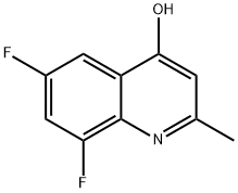 6,8-디플루오로-2-메틸퀴놀린-4-올 구조식 이미지