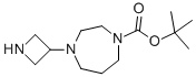 4-(3-AZETIDINYL)HEXAHYDRO-1H-1,4-DIAZEPINE-1-CARBOXYLIC ACID 1,1-DIMETHYLETHYL ESTER Structure