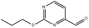 2-PROPYLSULFANYL-PYRIMIDINE-4-CARBALDEHYDE Structure