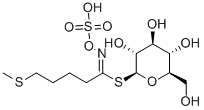 1-티오-베타-D-글루코피라노스1-[5-(메틸티오)-N-(설폭시)발레리미데이트] 구조식 이미지