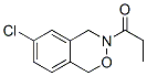 6-Chloro-3,4-dihydro-3-propionyl-1H-2,3-benzoxazine Structure