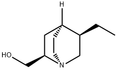 (2R,4S,5R)-2-Hydroxymethyl-5-ethylquinuclidine Structure
