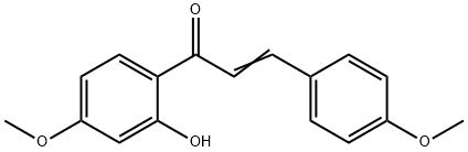 1-(2-hydroxy-4-methoxyphenyl)-3-(4-methoxyphenyl)-2-propen-1-one  Structure