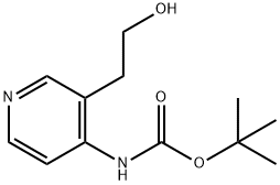 2-[4-(Boc-aMino)-3-pyridyl]ethanol Structure