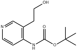 2-[4-(Boc-aMino)-3-피리딜]에탄올 구조식 이미지