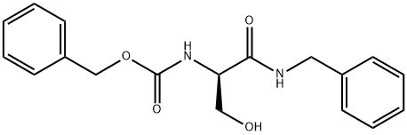 N-[(1R)-1-(Hydroxymethyl)-2-oxo-2-[(phenylmethyl)amino]ethyl]carbamic acid benzyl ester Structure