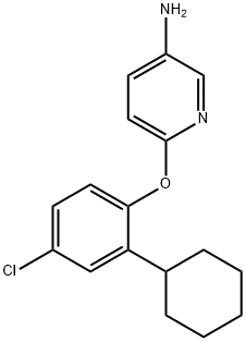 6-(4-클로로-2-사이클로헥실페녹시)피리딘-3-아민 구조식 이미지