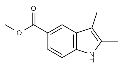 1H-Indole-5-carboxylic acid, 2,3-diMethyl-, Methyl ester Structure