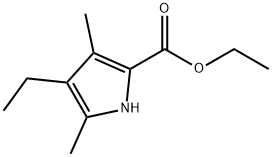 에틸4-에틸-3,5-디메틸-1H-피롤-2-카르복실레이트 구조식 이미지