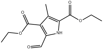 5-FORMYL-3-METHYL-1H-PYRROLE-2,4-DICARBOXYLICACID디에틸에스테르 구조식 이미지