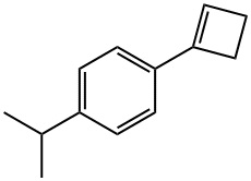 Benzene, 1-(1-cyclobuten-1-yl)-4-(1-methylethyl)- (9CI) 구조식 이미지