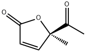 2(5H)-Furanone, 5-acetyl-5-methyl-, (5R)- (9CI) Structure