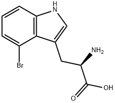 4-BROMO-D-TRYPTOPHAN Structure