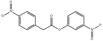 4-Nitrobenzeneacetic acid 3-nitrophenyl ester 구조식 이미지