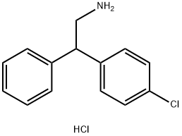 2-(4-CHLOROPHENYL)-2-PHENYLETHYLAMINE HYDROCHLORIDE Structure
