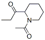 Piperidine,  1-acetyl-2-(1-oxopropyl)-  (9CI) Structure