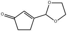 2-Cyclopenten-1-one,  3-(1,3-dioxolan-2-yl)- Structure