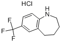 7-TRIFLUOROMETHYL-2,3,4,5-TETRAHYDRO-1H-BENZO[B]AZEPINE HYDROCHLORIDE 구조식 이미지